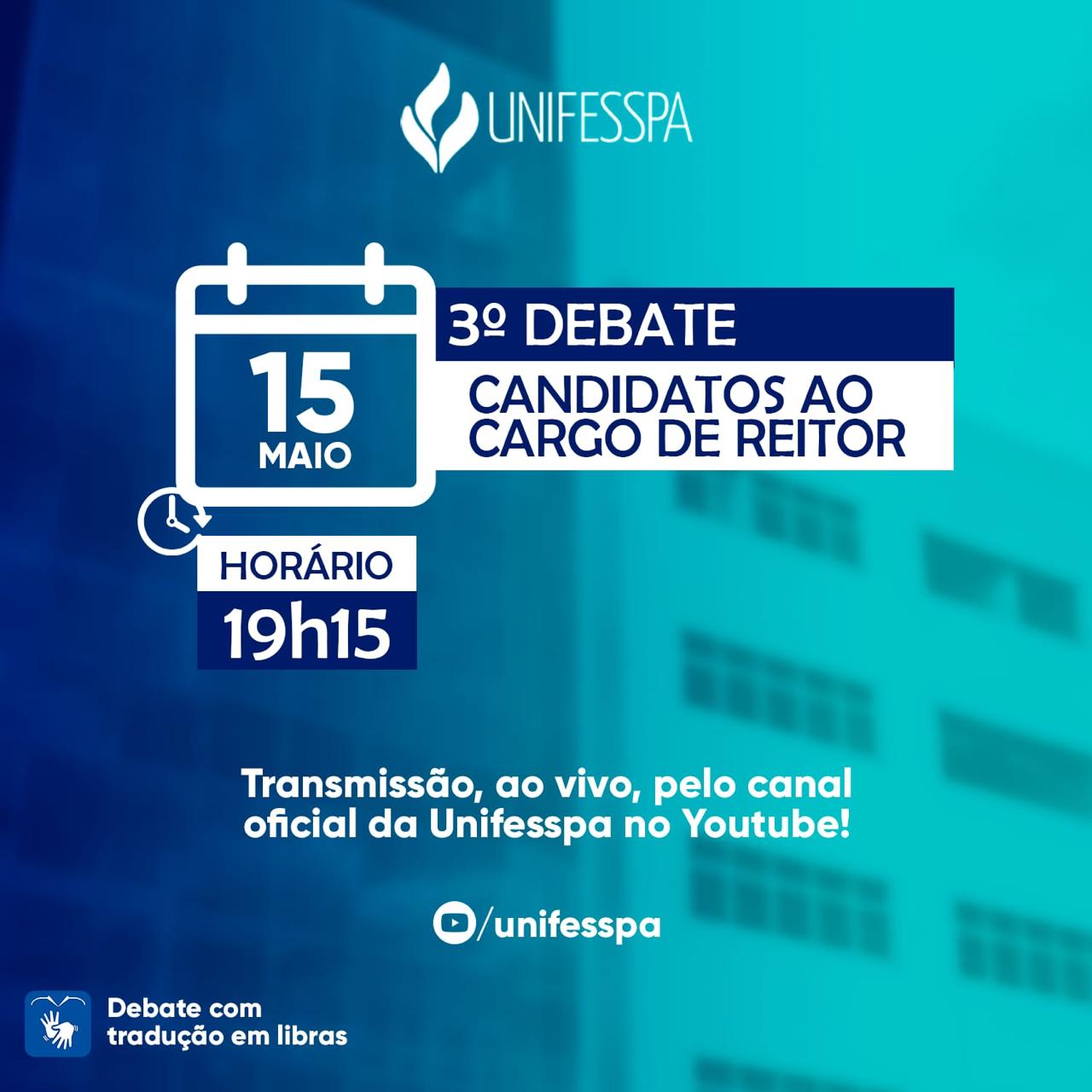 terceiro debate reitor