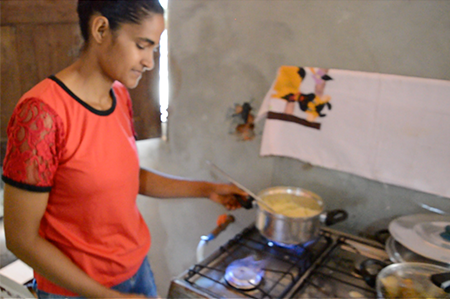 Biodigestor e cozinha