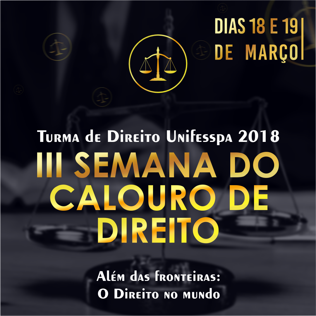 DATAS SEMANA DO CALOURO do direito