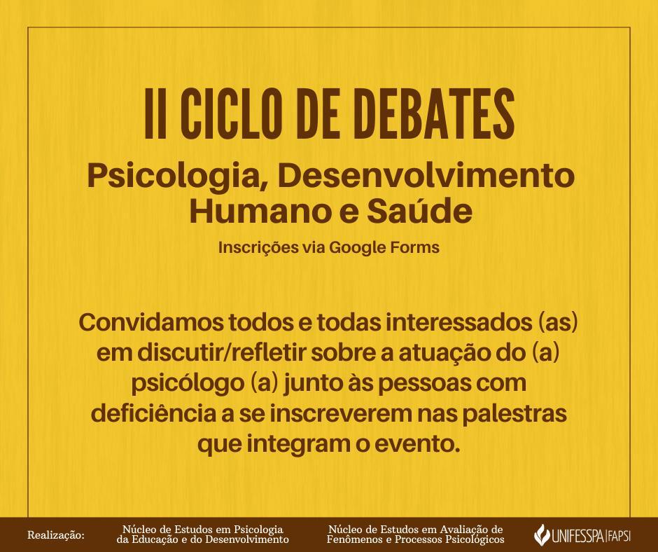 Card II Ciclo de Debates