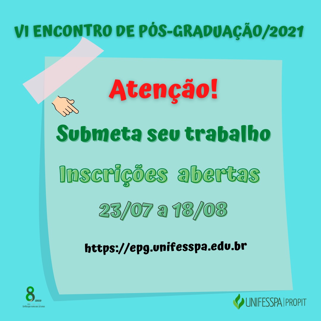 VI encontro de pos
