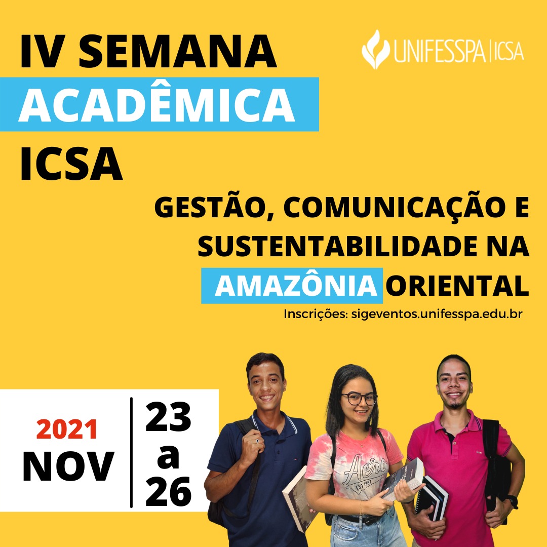 cartaz semana acadêmica ICSA