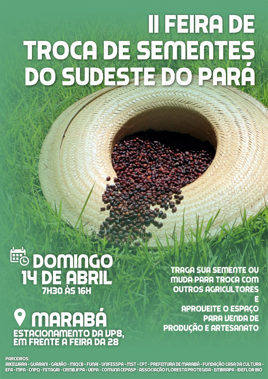 cartaz Feira de troca de sementes 2019