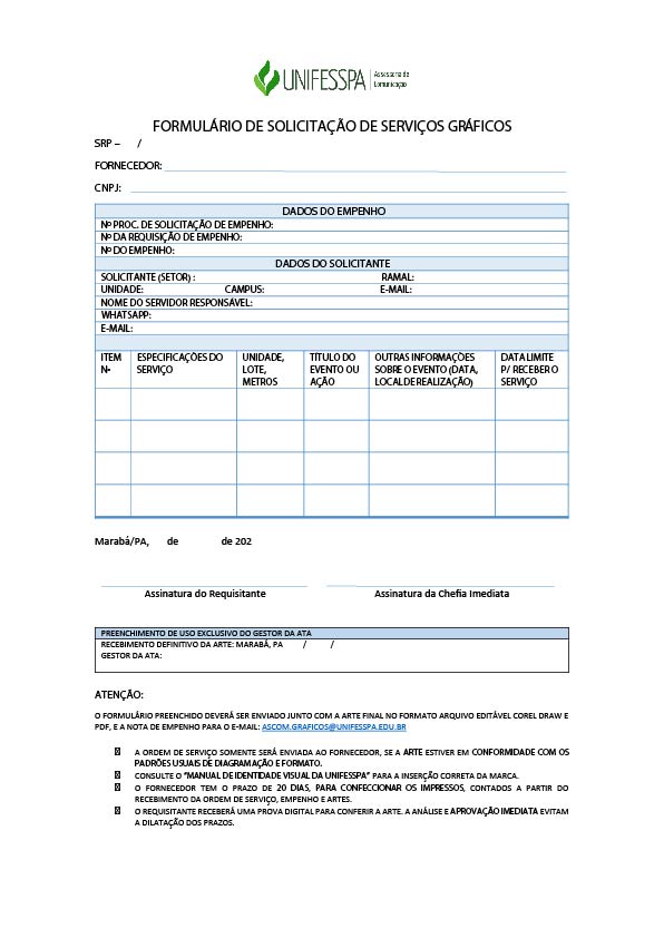 FORM. SERVIÇOS GRÁFICOS